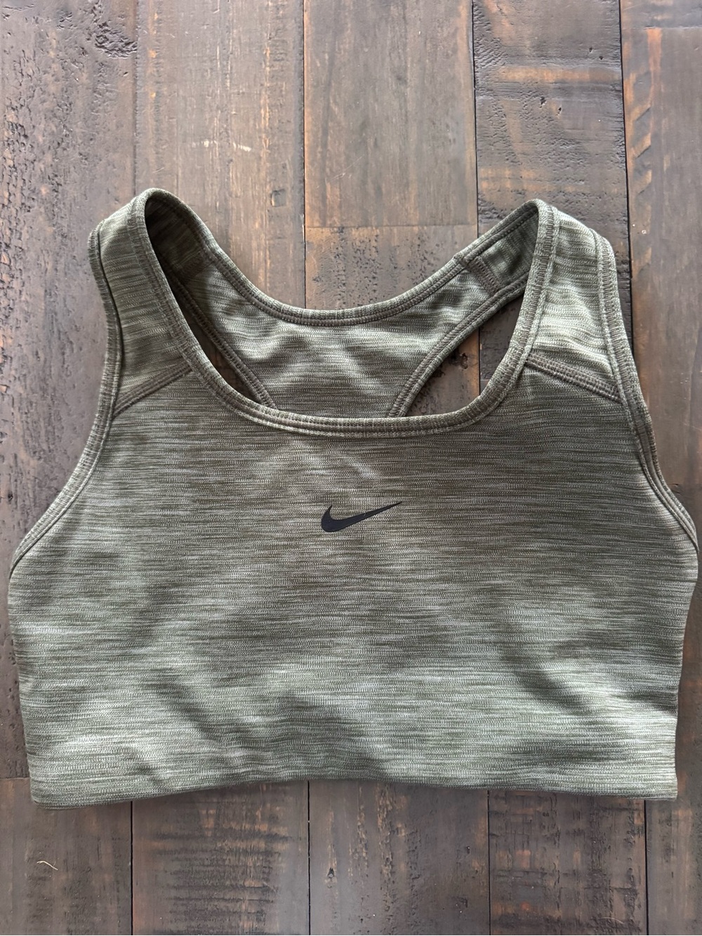 Nike Olive Green Racerback Sports Bra